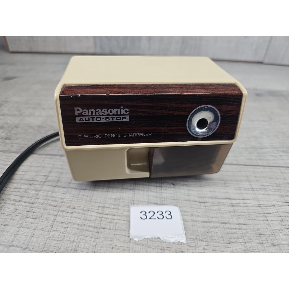Vintage Panasonic KP-110 Auto-Stop Electric Pencil Sharpener Made in Japan
